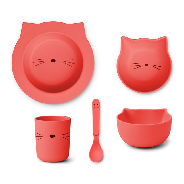 Joana PLA Dinnerware Set - set of 4 Red