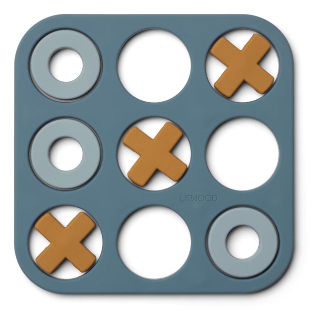 Silicone Noughts and Crosses Set Pale blue