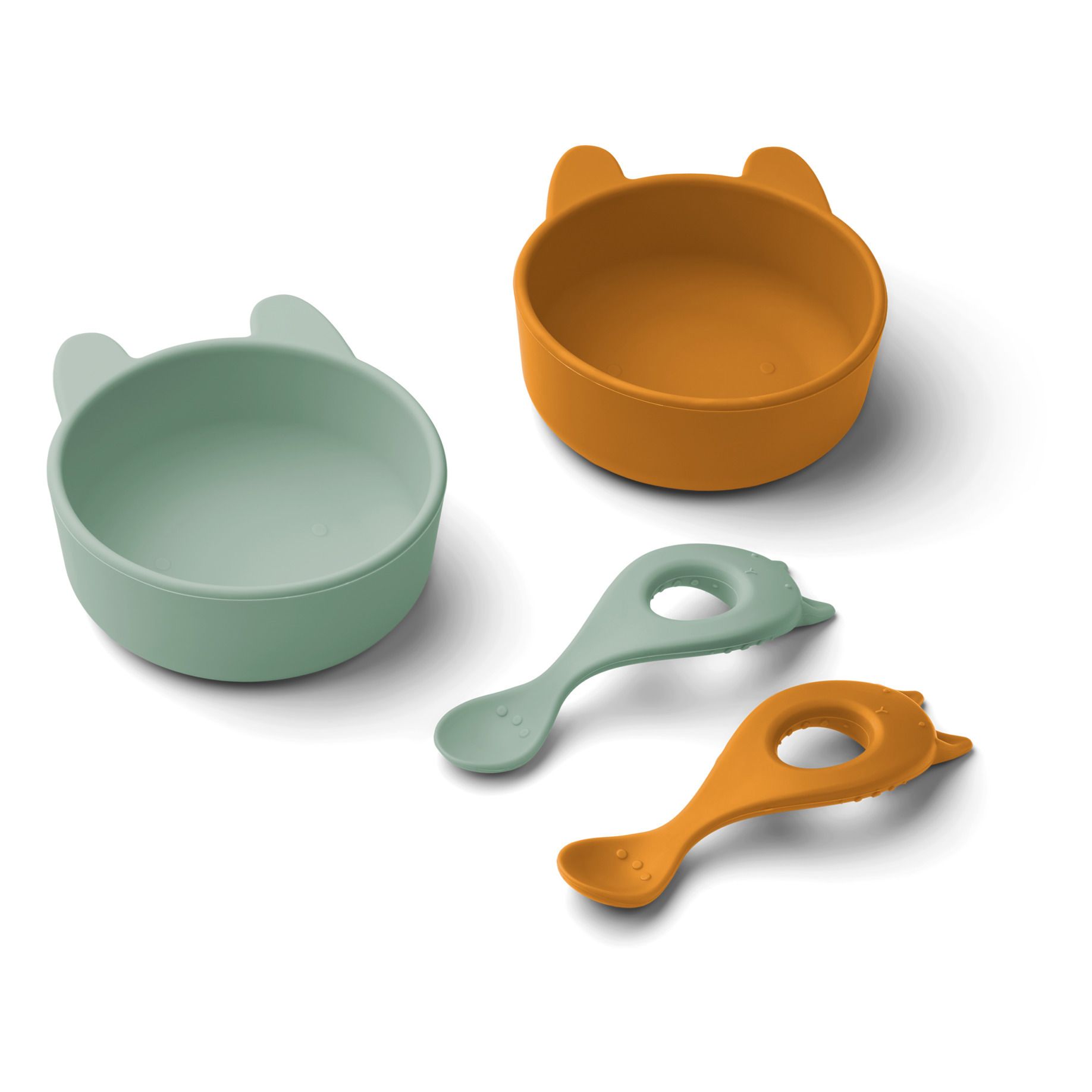 Liewood - Set bols et cuillères Eva en silicone - Multicolore