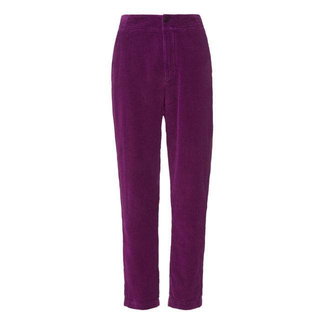 Pantalon Patt Velours Côtelé Violet