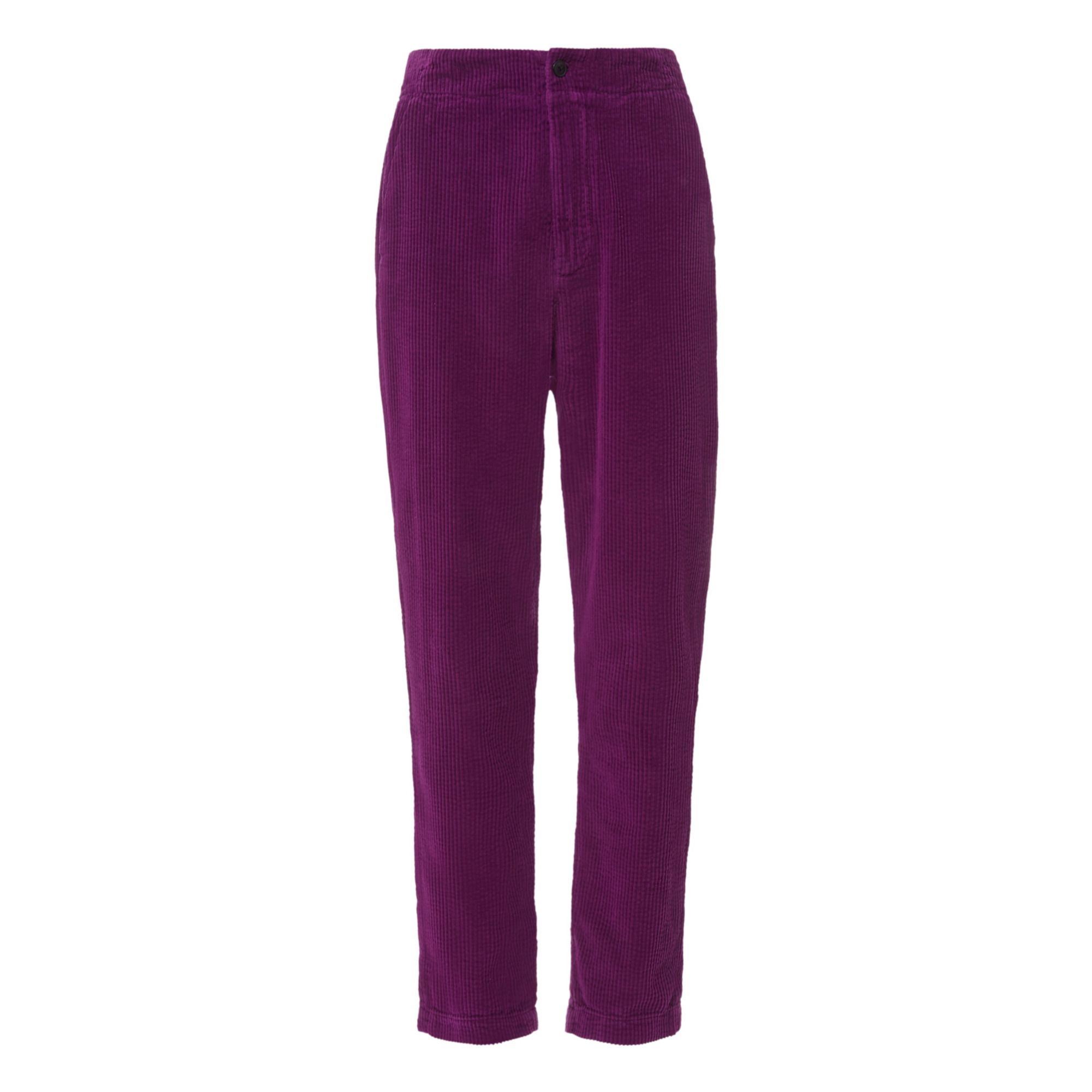 Chloé Stora - Pantalon Patt Velours Côtelé - Femme - Violet
