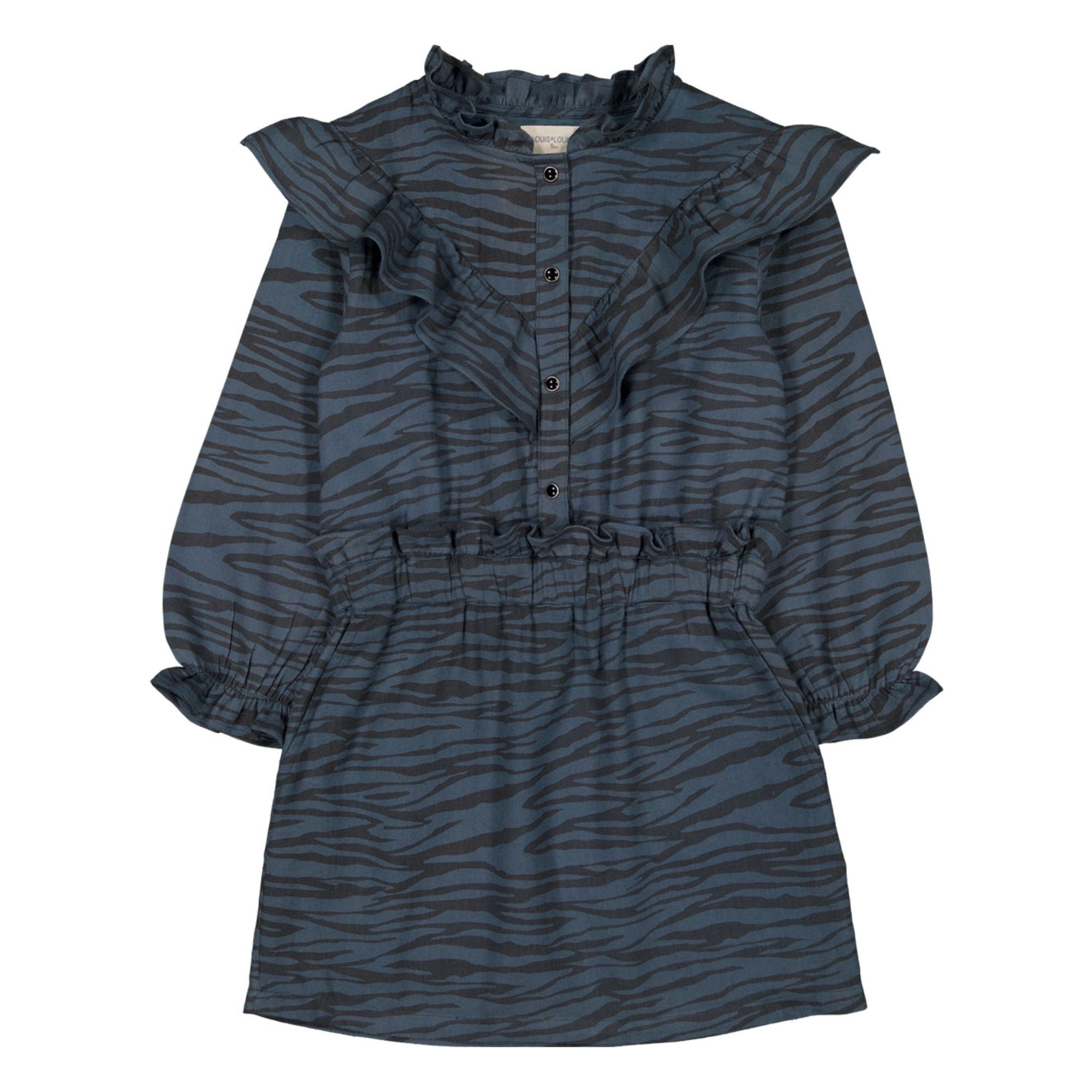 Louis Louise - Robe Folk - Fille - Bleu