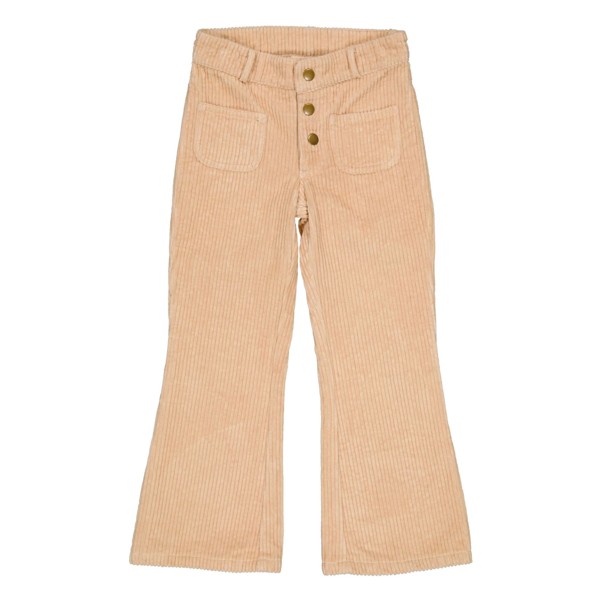 Louis Louise - Pantalon Flare Velours Christie - Fille - Beige