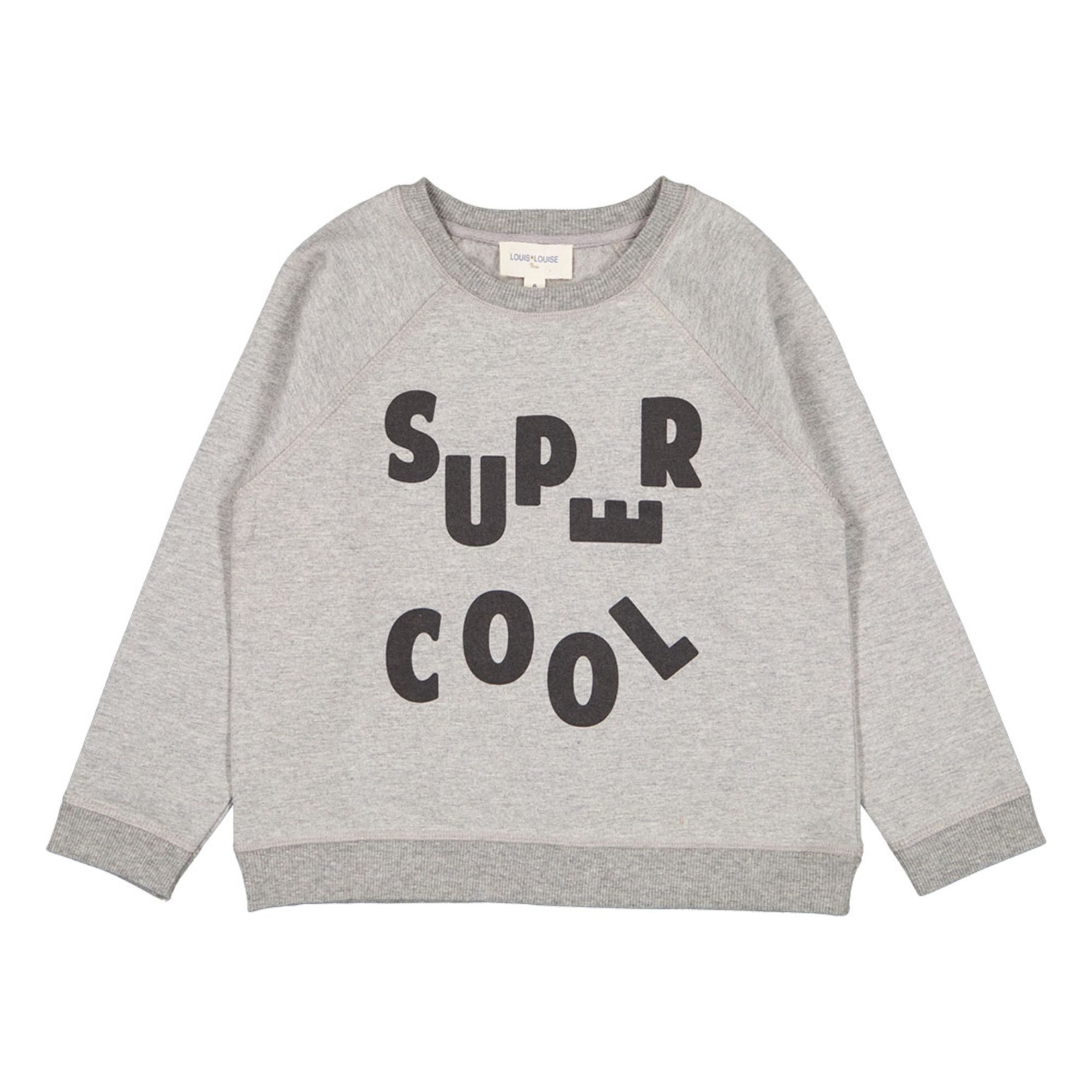 Louis Louise - Sweat Super Cool James - Garçon - Gris chiné