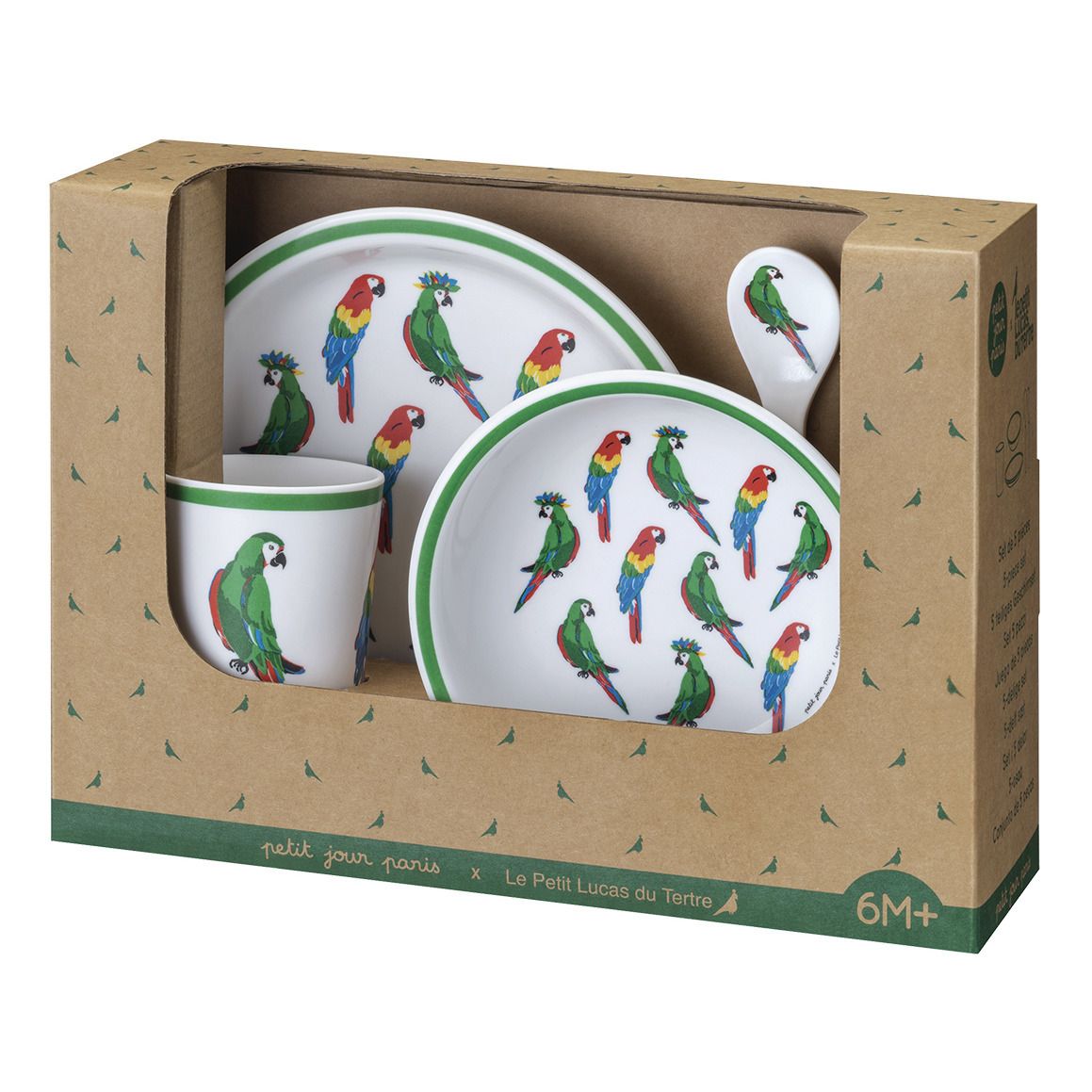 Parrot Tableware Set - 5 Pieces Green- Product image n°7