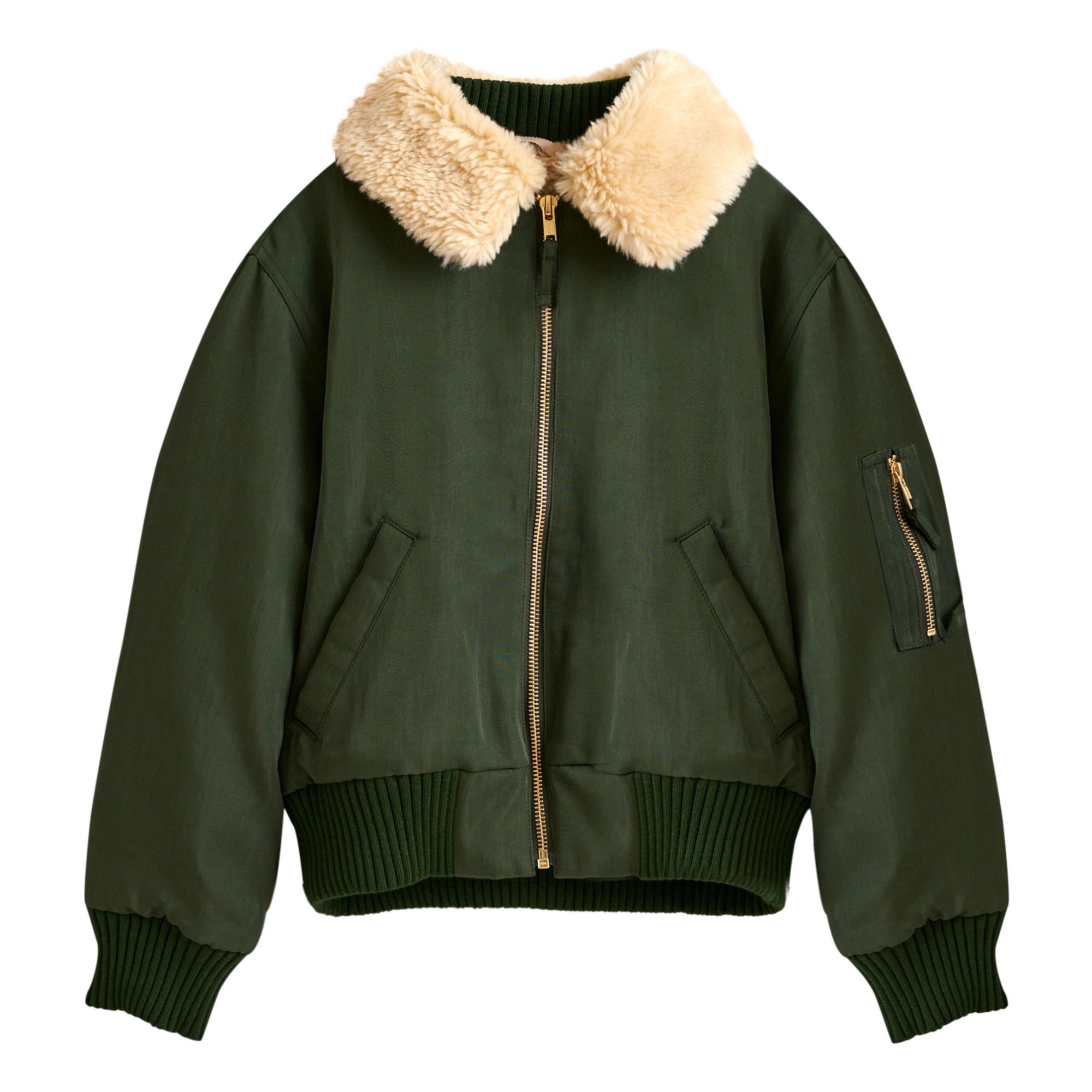 wool lined bomber jacket