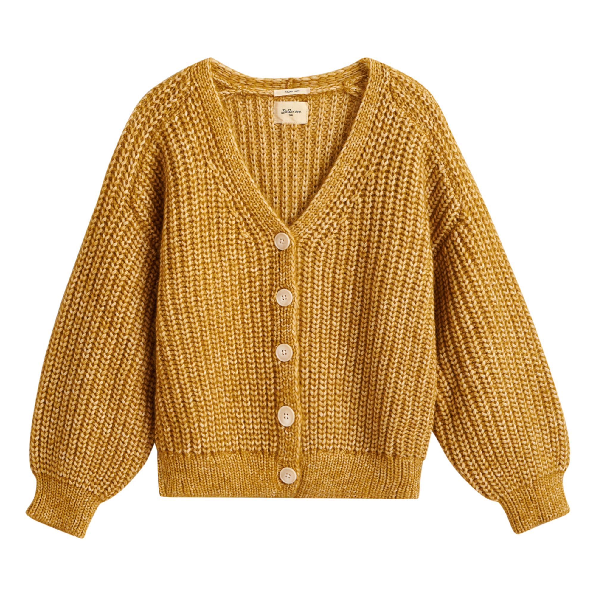 Bellerose - Gilet Abyre Alpaga Coton Bio - Fille - Jaune