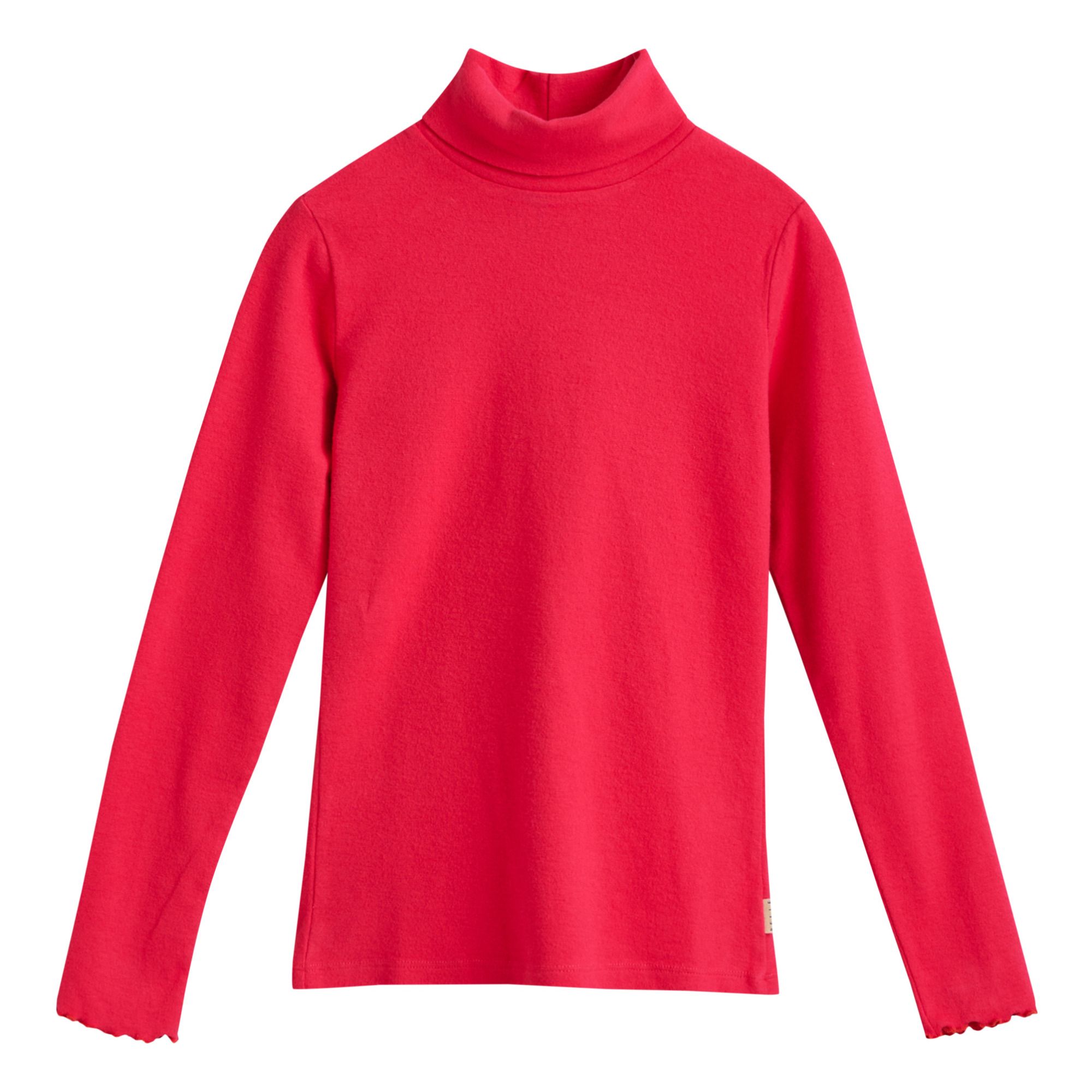 childrens red polo neck jumper