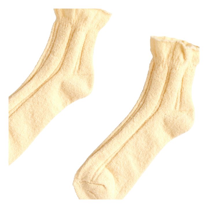 Lot de 3 paires de chaussettes en maille coloris sapin, sauge et écrue