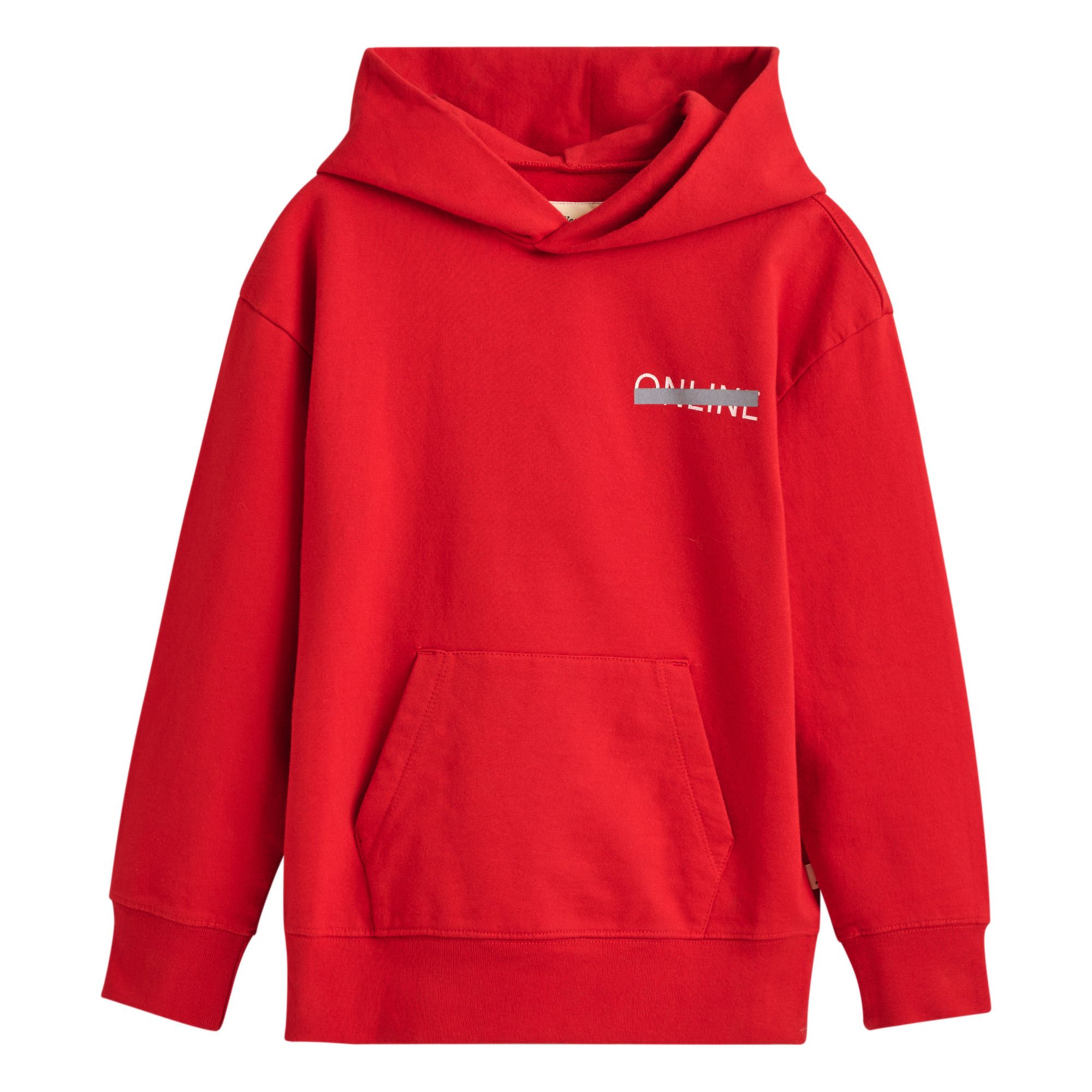Bellerose - Hoodie Bincho - Garçon - Rouge