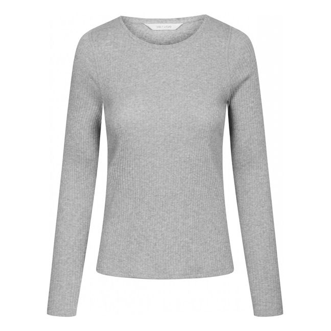 Esther Organic Cotton T-Shirt Light grey