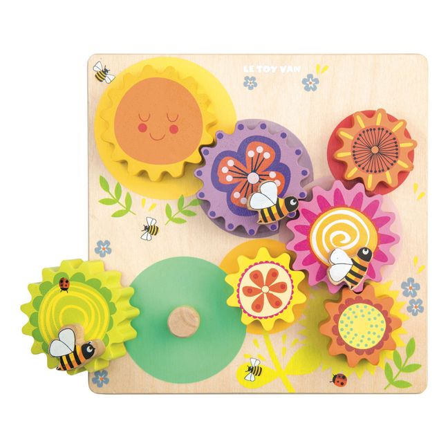 Engrenages en bois Abeilles et Fleurs 