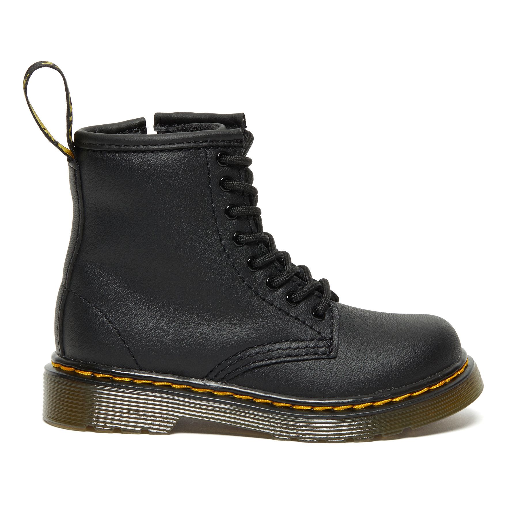 Dr Martens - Boots à Lacets 1460 Cuir Lisse - Fille - Noir