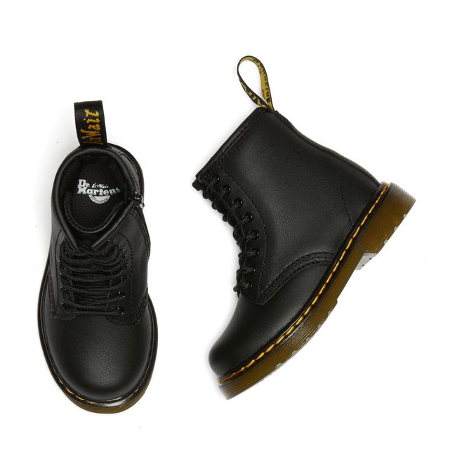 Boots à Lacets 1460 Cuir Lisse | Noir