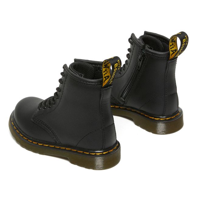 Boots à Lacets 1460 Cuir Lisse | Noir