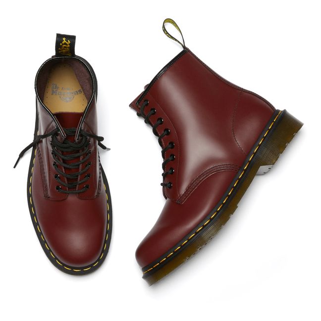 1460 Smooth Leather Lace-Up Boots - Women’s Collection  | Burgundy