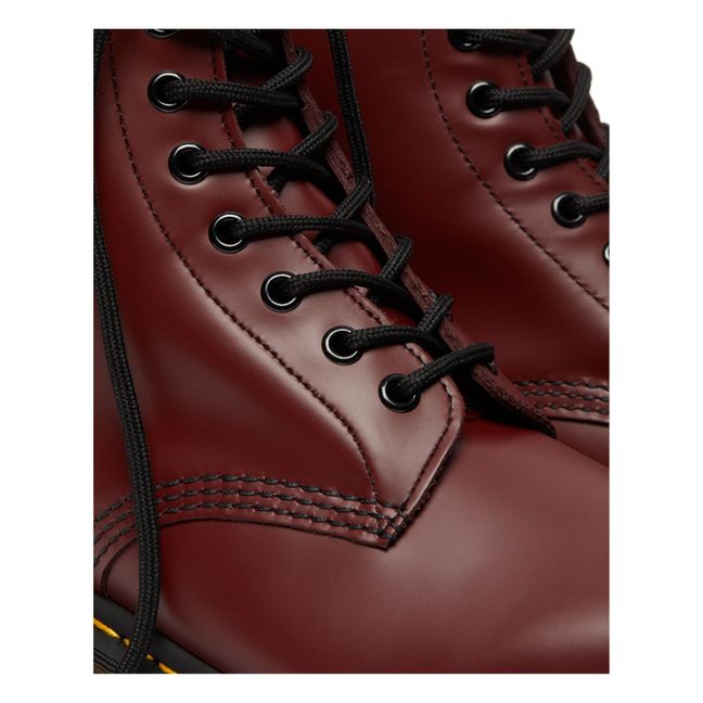 Boots à Lacets 1460 Cuir Lisse - Collection Femme  | Bordeaux
