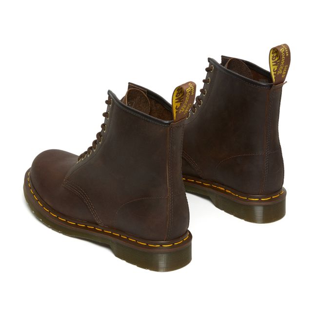 Botas con cordones de cuero engrasado 1460 - Colección Mujer  | Marrón