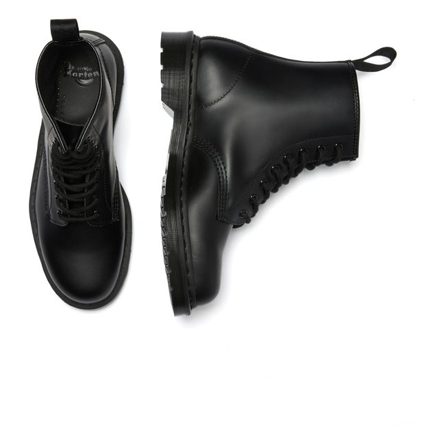 Boots à Lacets 1460 Cuir Lisse Mono - Collection Femme  | Noir