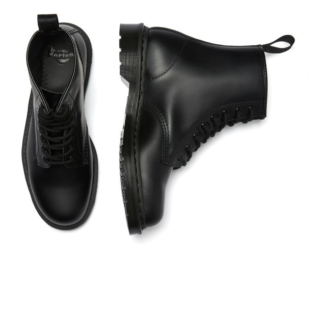 Boots à Lacets 1460 Cuir Lisse Mono - Collection Femme - Noir