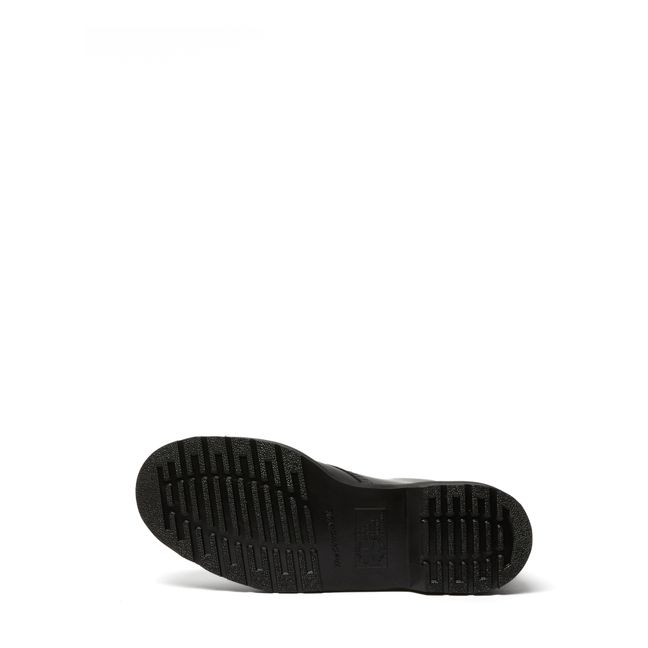 Botas con cordones de cuero liso Mono 1460 - Colección Mujer - Negro