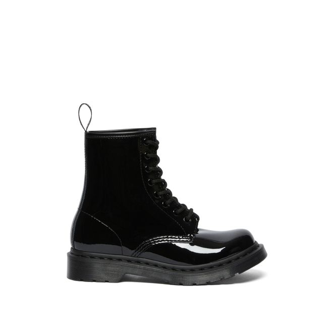 Boots à Lacets 1460 Cuir Verni - Collection Femme - Noir