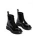 Boots à Lacets 1460 Cuir Verni - Collection Femme - Noir- Miniature produit n°1