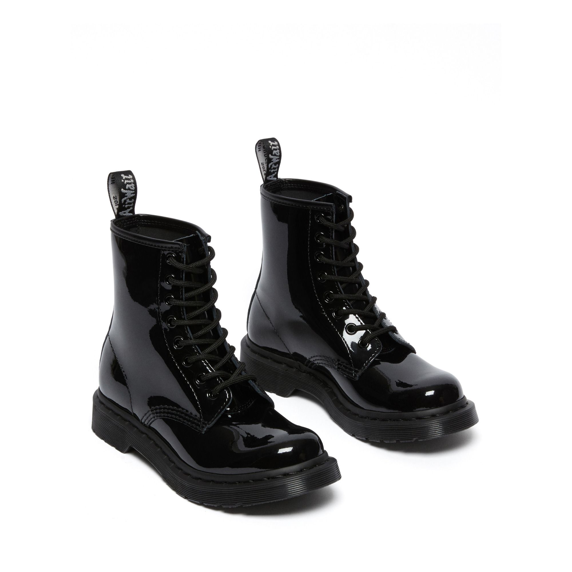 Boots à Lacets 1460 Cuir Verni - Collection Femme - Noir- Image produit n°1