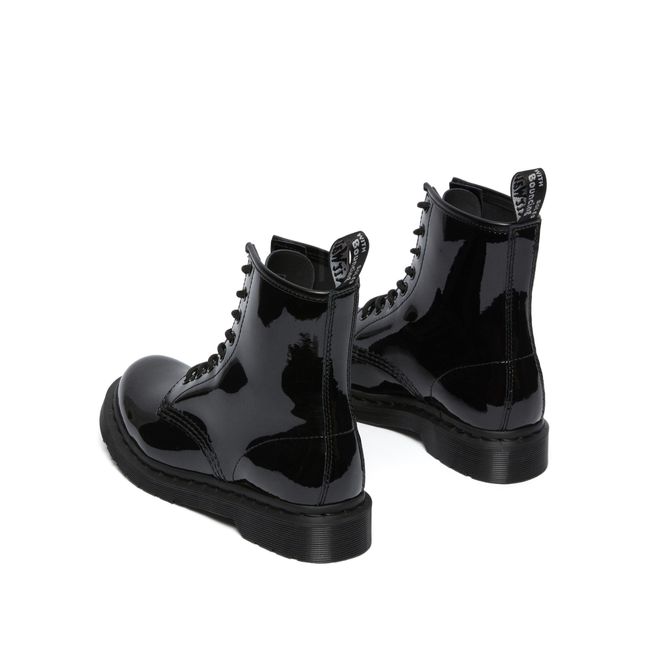 Boots à Lacets 1460 Cuir Verni - Collection Femme  | Noir