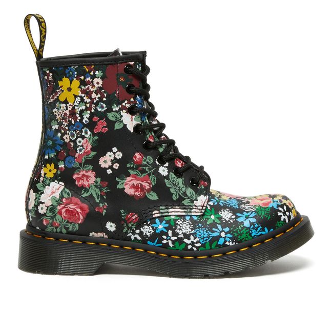 Boots à Lacets 1460 Fleuries - Collection Femme - Noir
