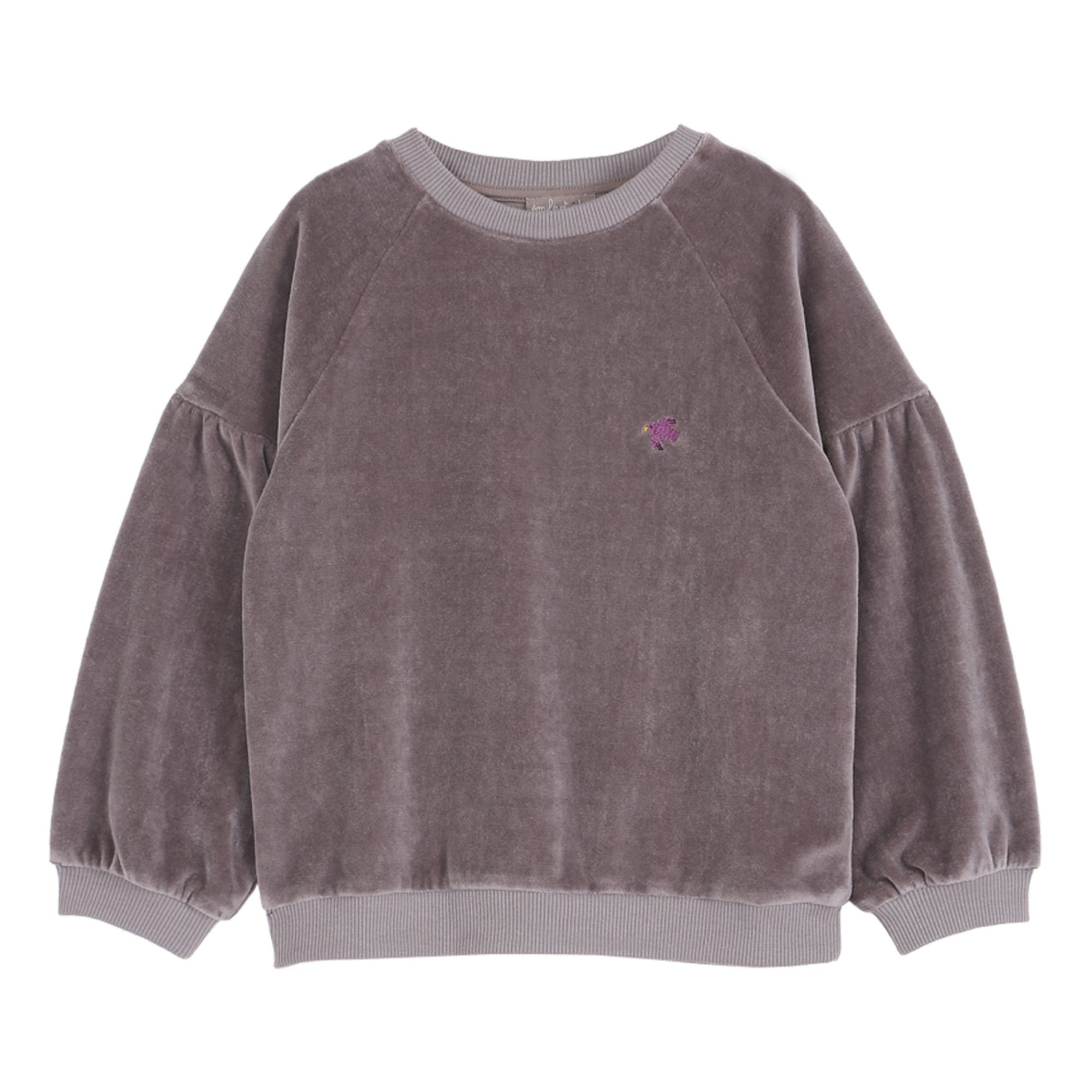 Emile et Ida - Sweat Velours - Fille - Mauve