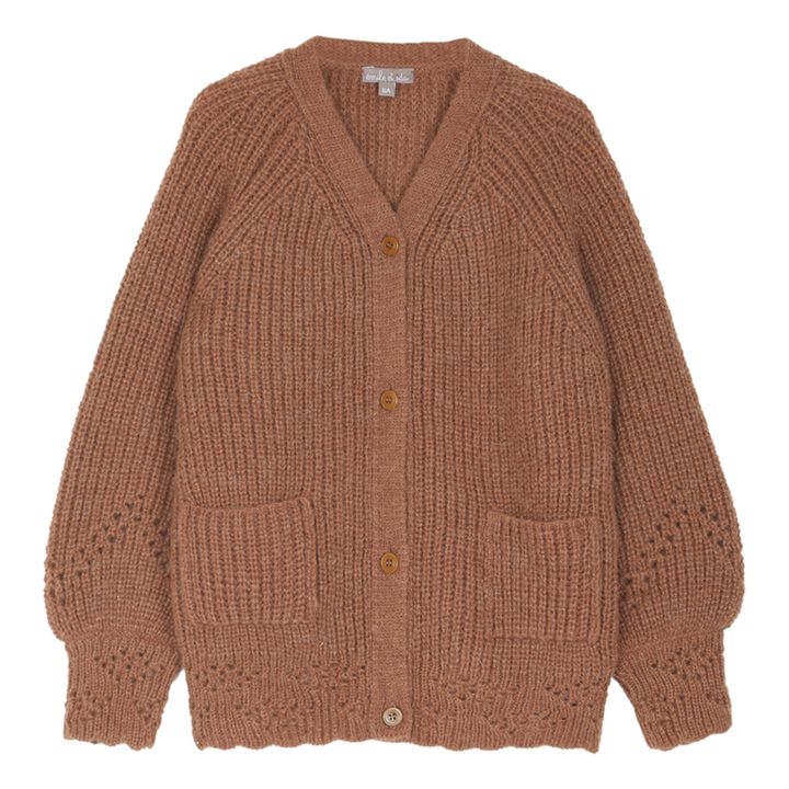 Oversized Cardigan Brown Emile et Ida Fashion Children