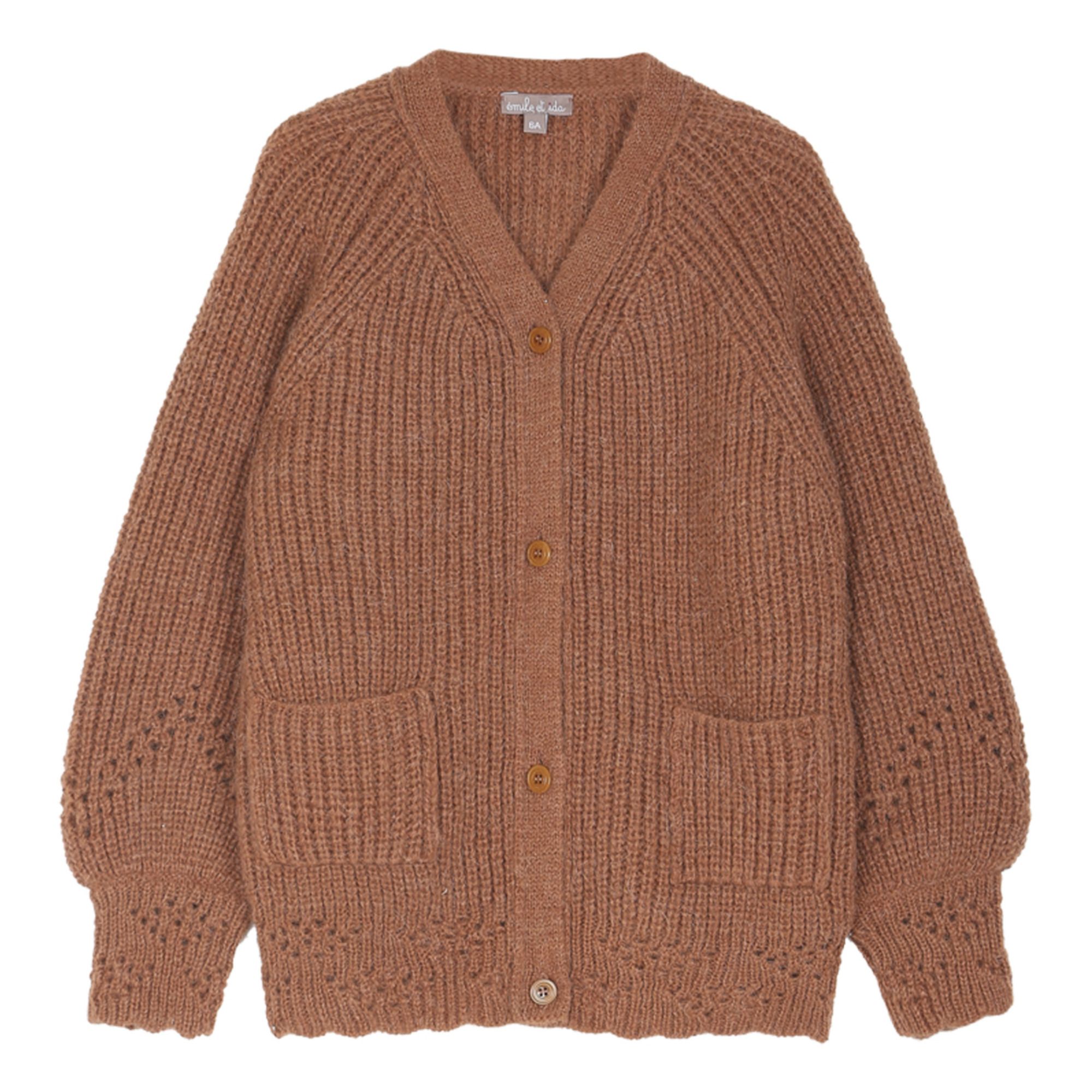 Emile et Ida - Cardigan Oversize - Fille - Marron