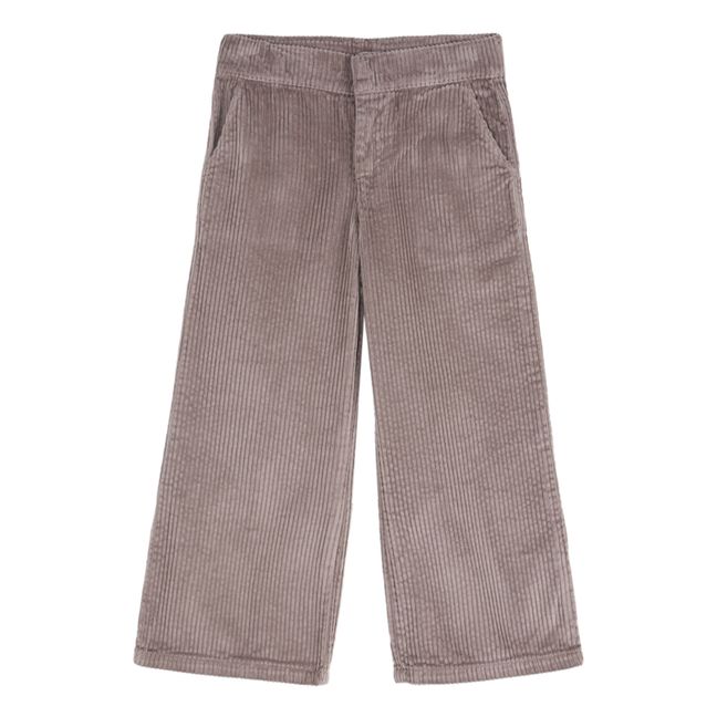 Flare Corduroy Trousers Lavender