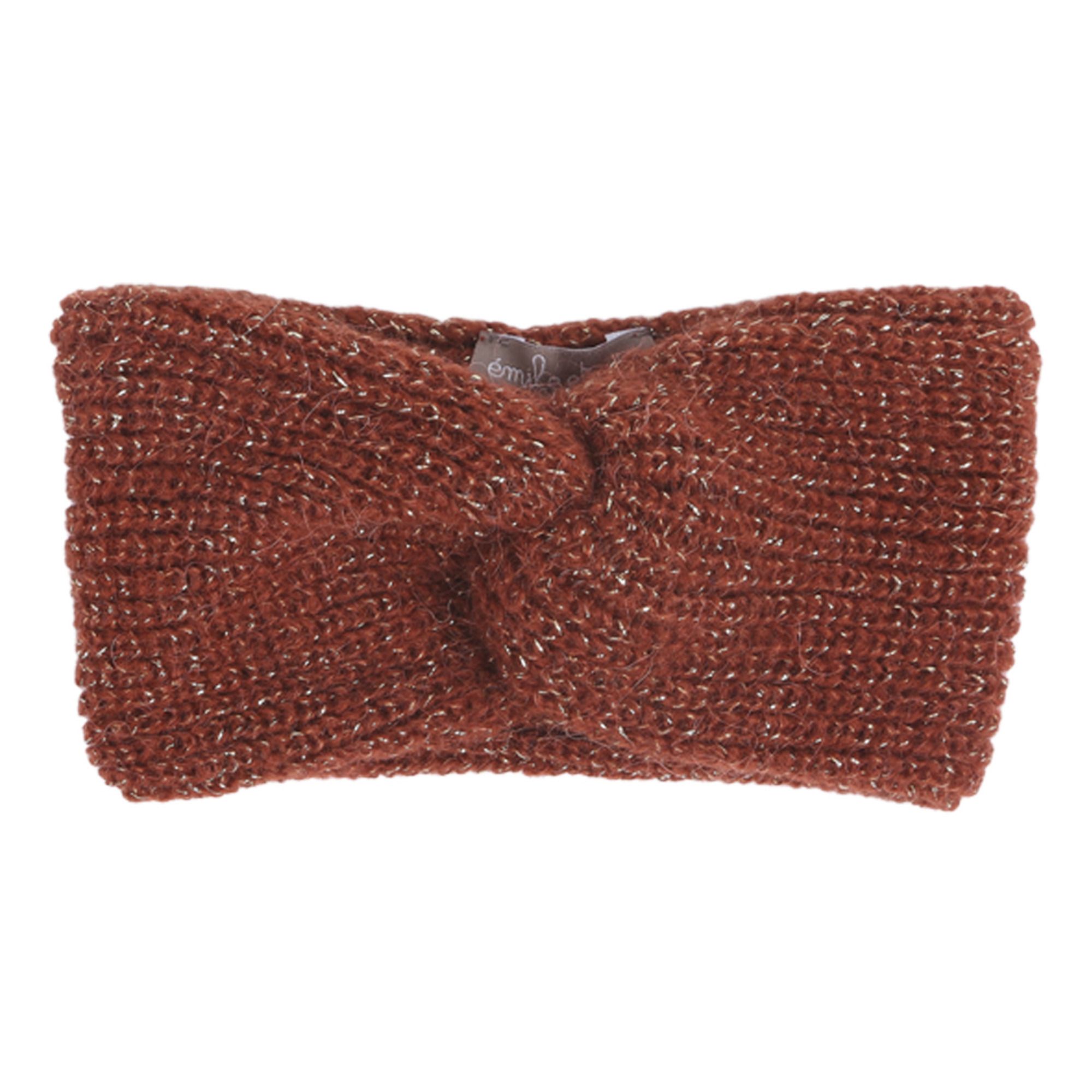 Emile et Ida - Headband Alpaga Lurex - Fille - Rouille