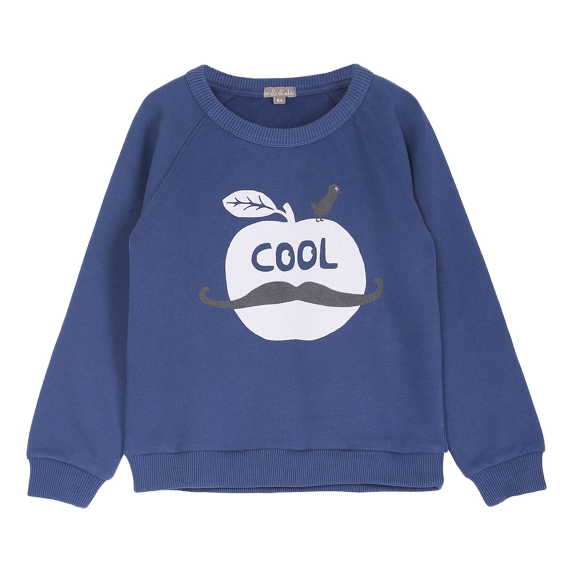 Emile et Ida - Sweat Pomme Cool - Garçon - Bleu