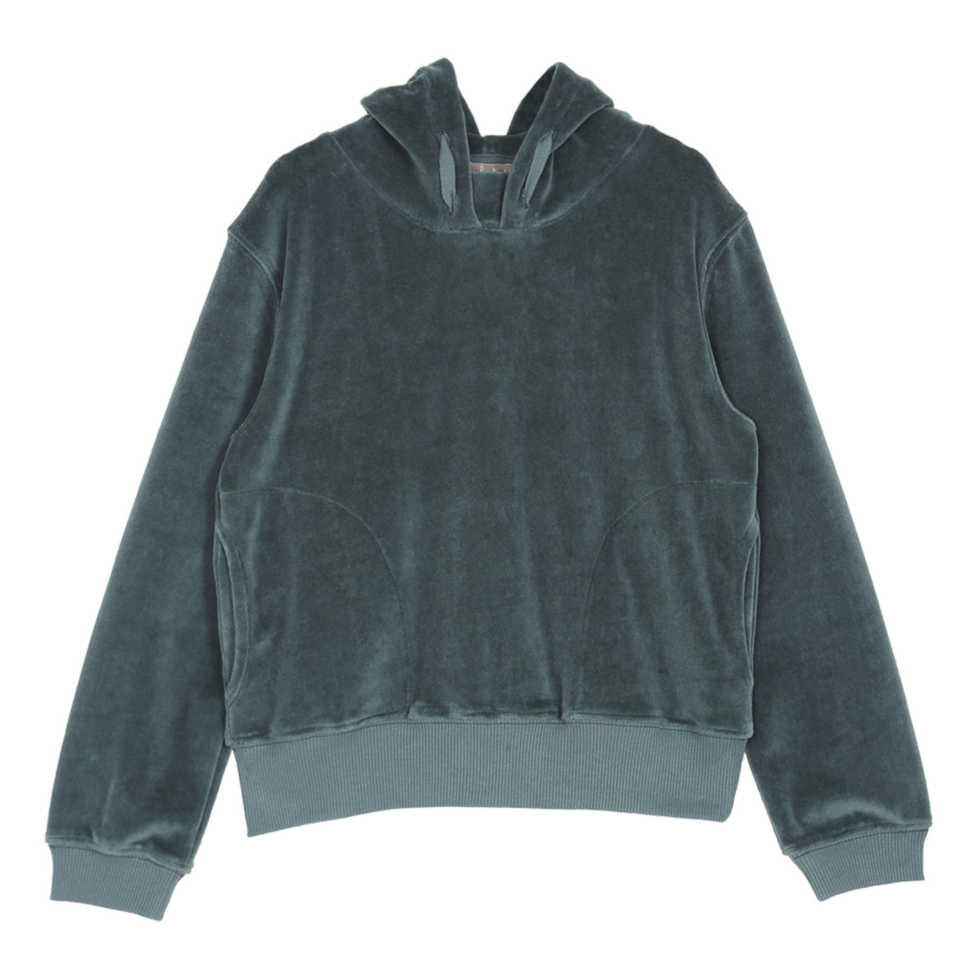 Emile et Ida - Sweat Capuche Velours - Fille - Vert
