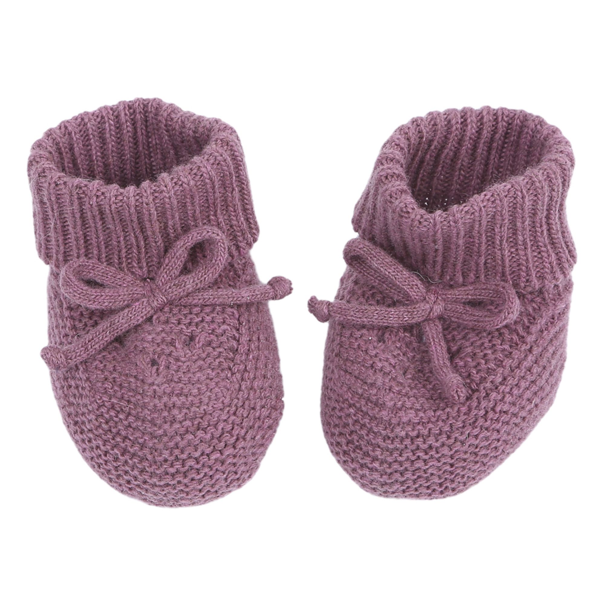 Emile et Ida - Chaussons Mérinos et Cachemire - Fille - Mauve