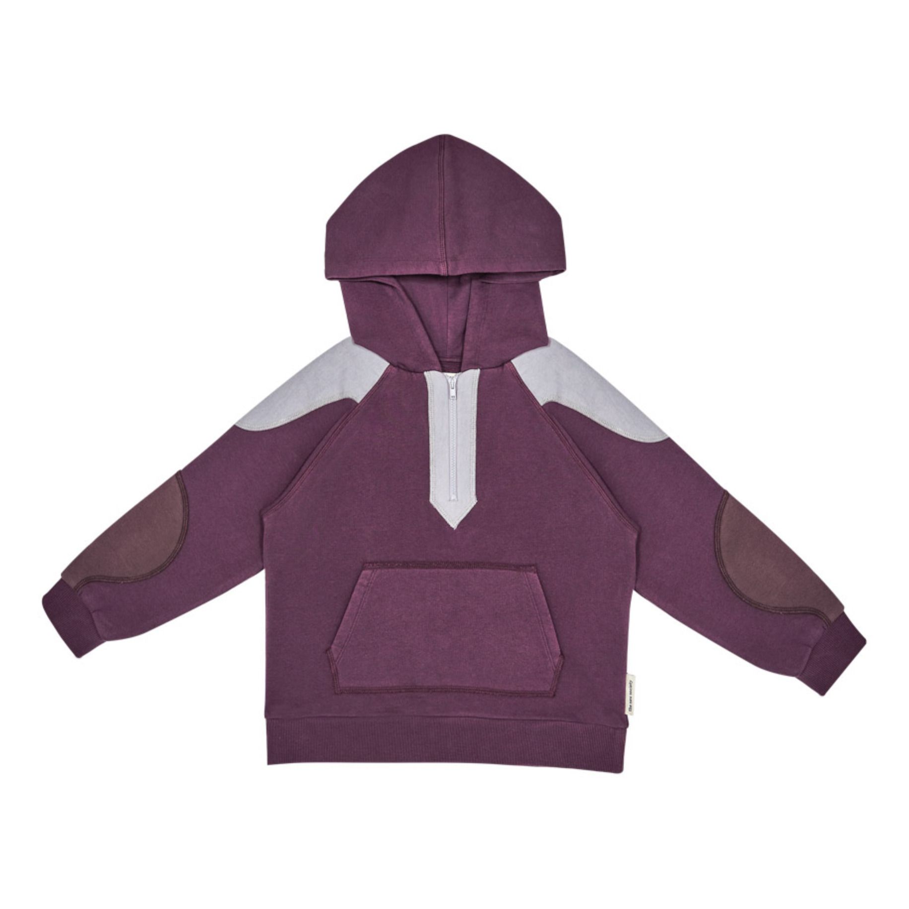 the new society - Hoodie Dorian Coton Bio - Fille - Prune