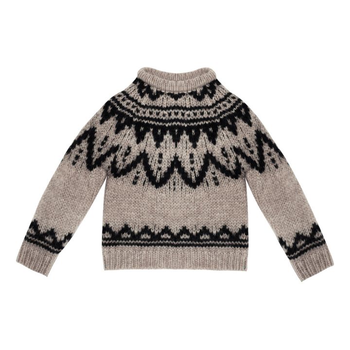 the new society - Lenny Organic Wool Jumper - Beige | Smallable