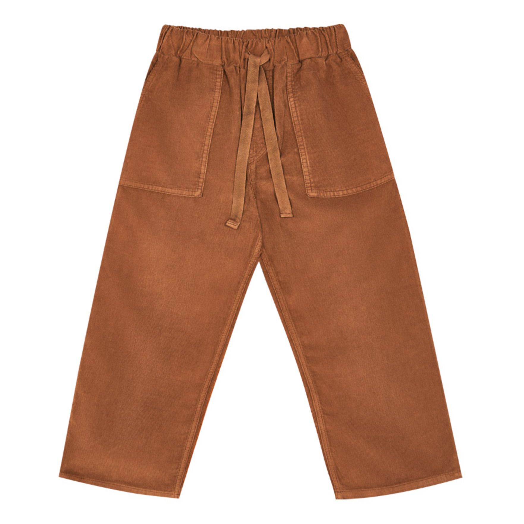 the new society - Pantalon Velours Lois Coton Bio - Garçon - Camel