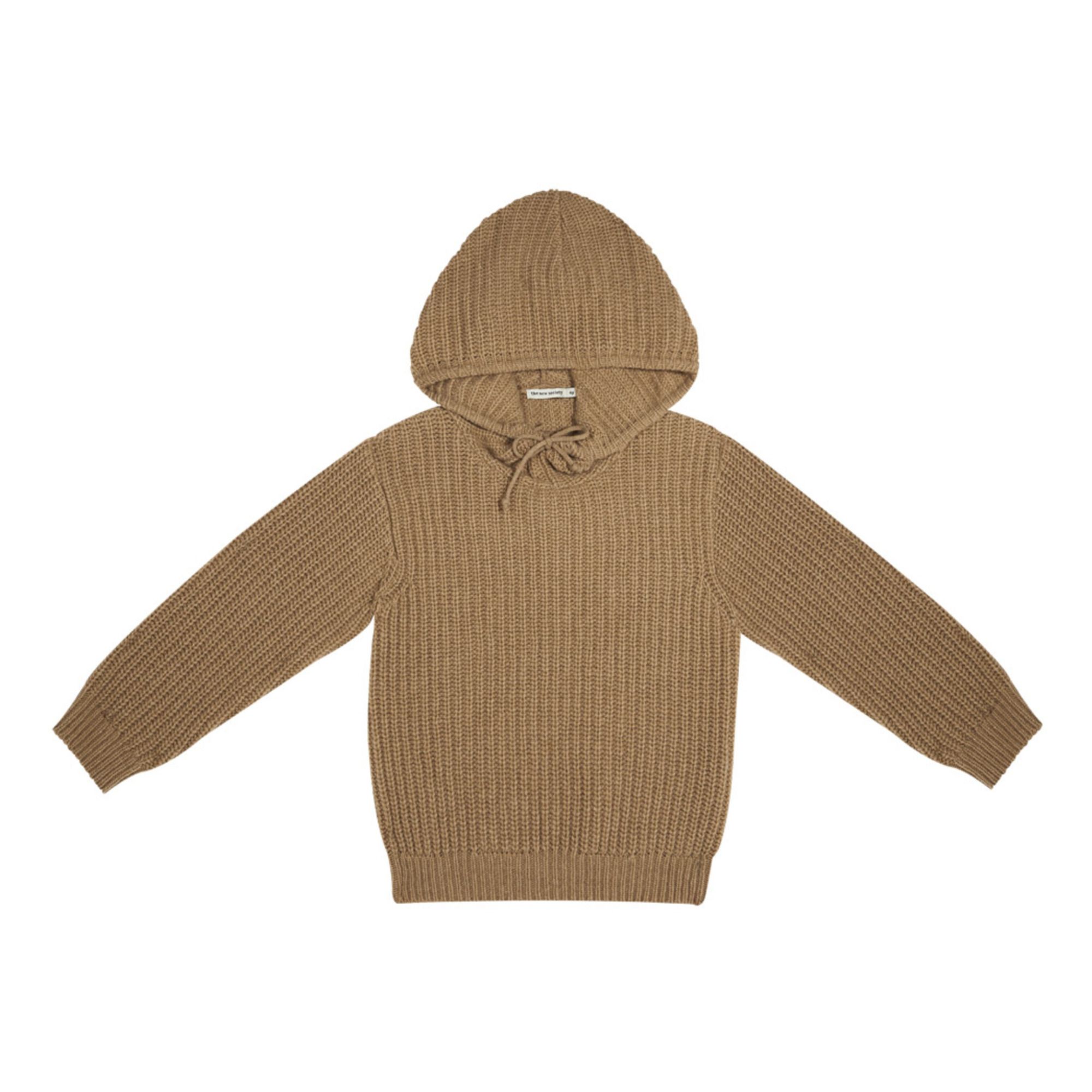 the new society - Hoodie Laine Recyclée - Fille - Camel