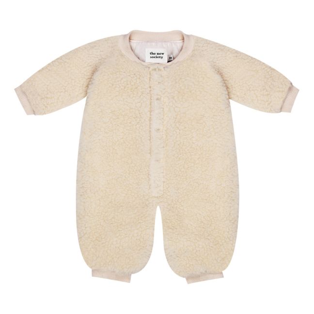 Maman Merino Wool Embroidered Jumpsuit Ecru Bonton Fashion Baby