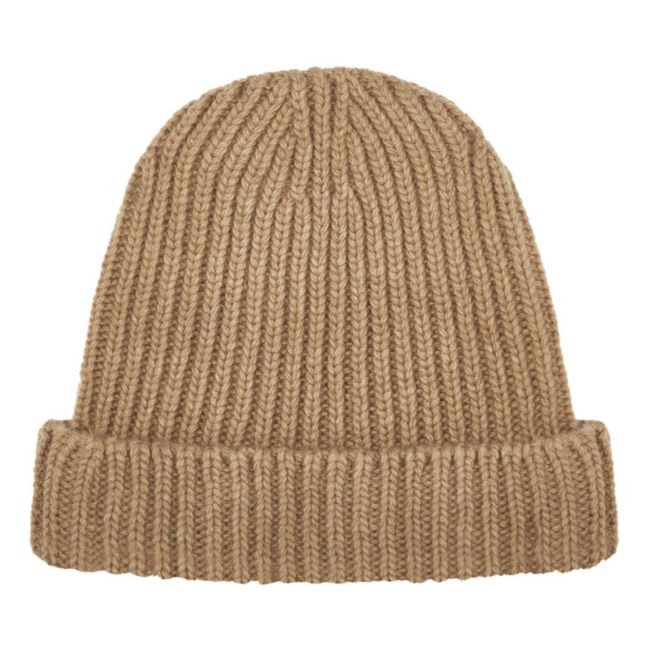 Recycled Wool Beanie Camel