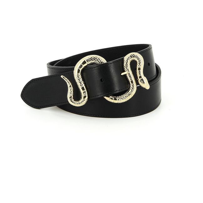 Ceinture Crush Serpent | Noir