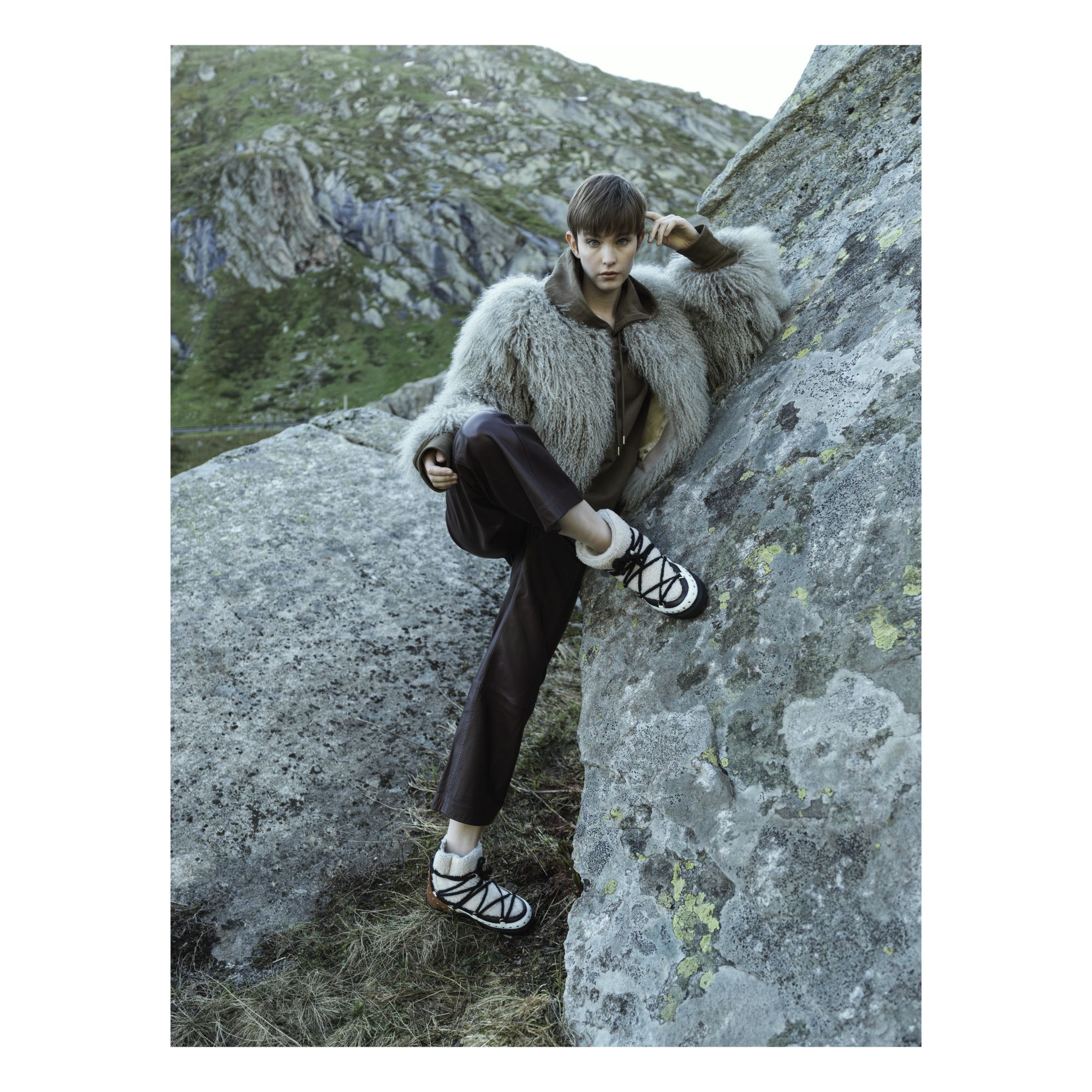 sneaker curly rock cream