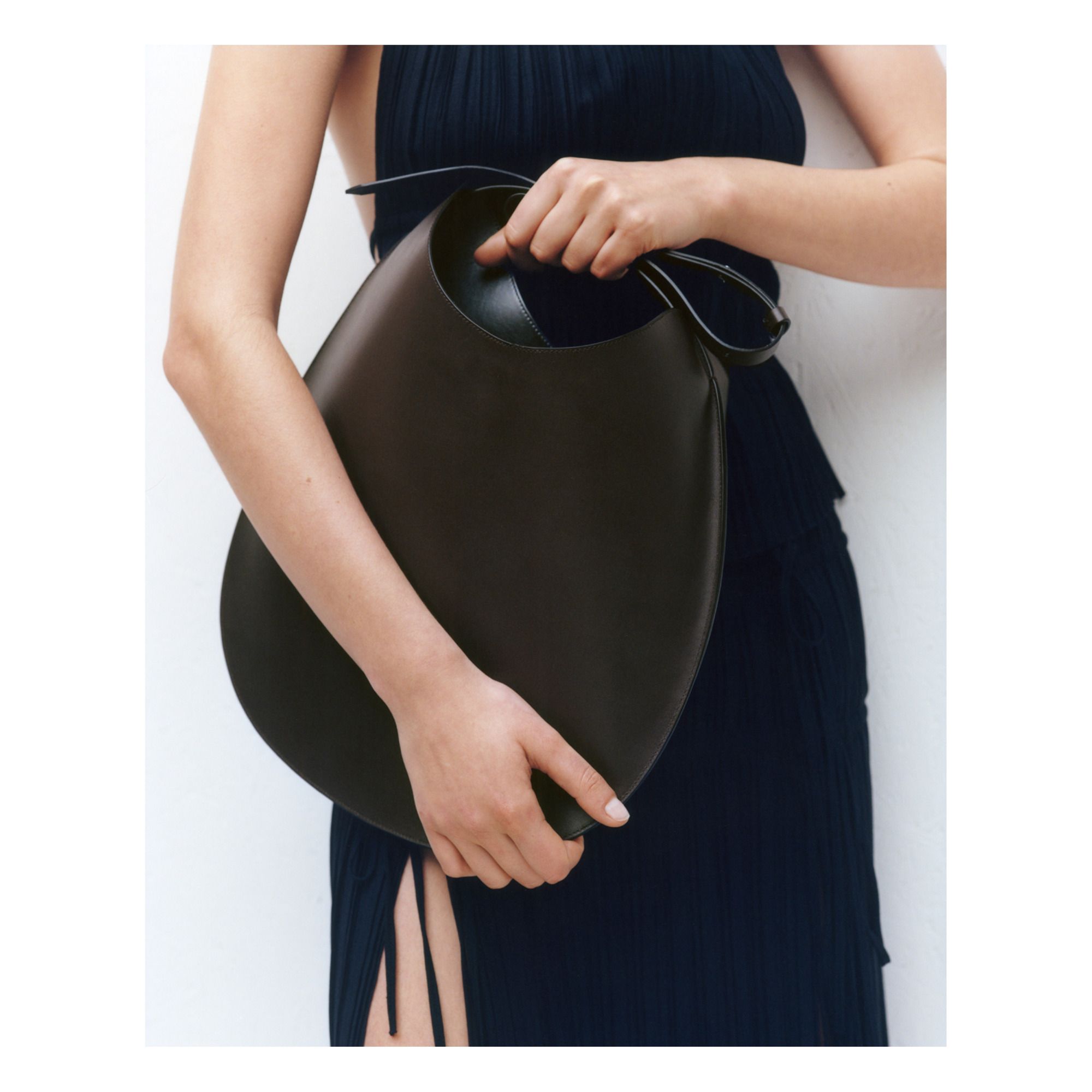 Aesther Ekme Mini Calf Leather Hobo Bag In Black