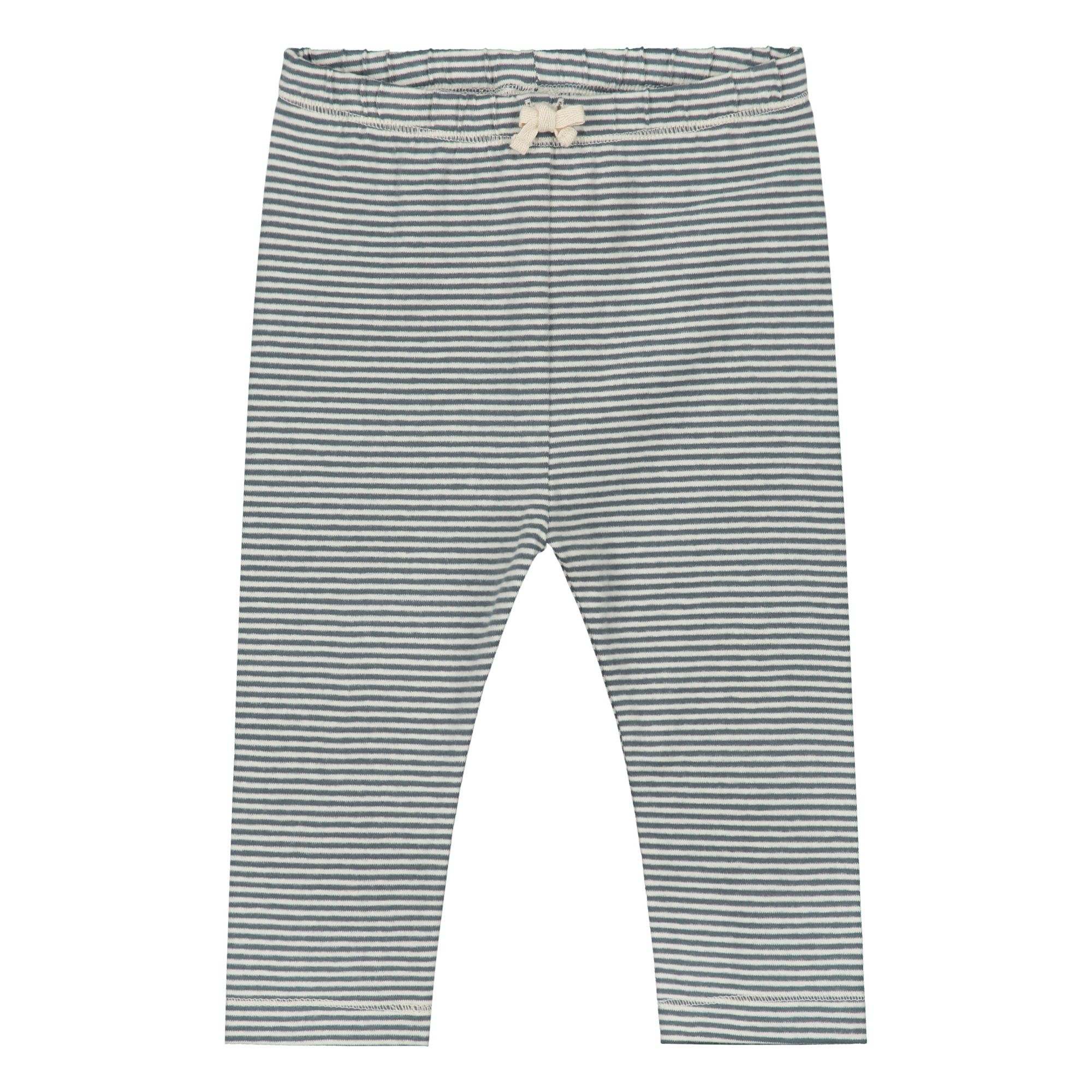 Gray Label - Legging Sans Pieds Coton Bio - Fille - Bleu gris