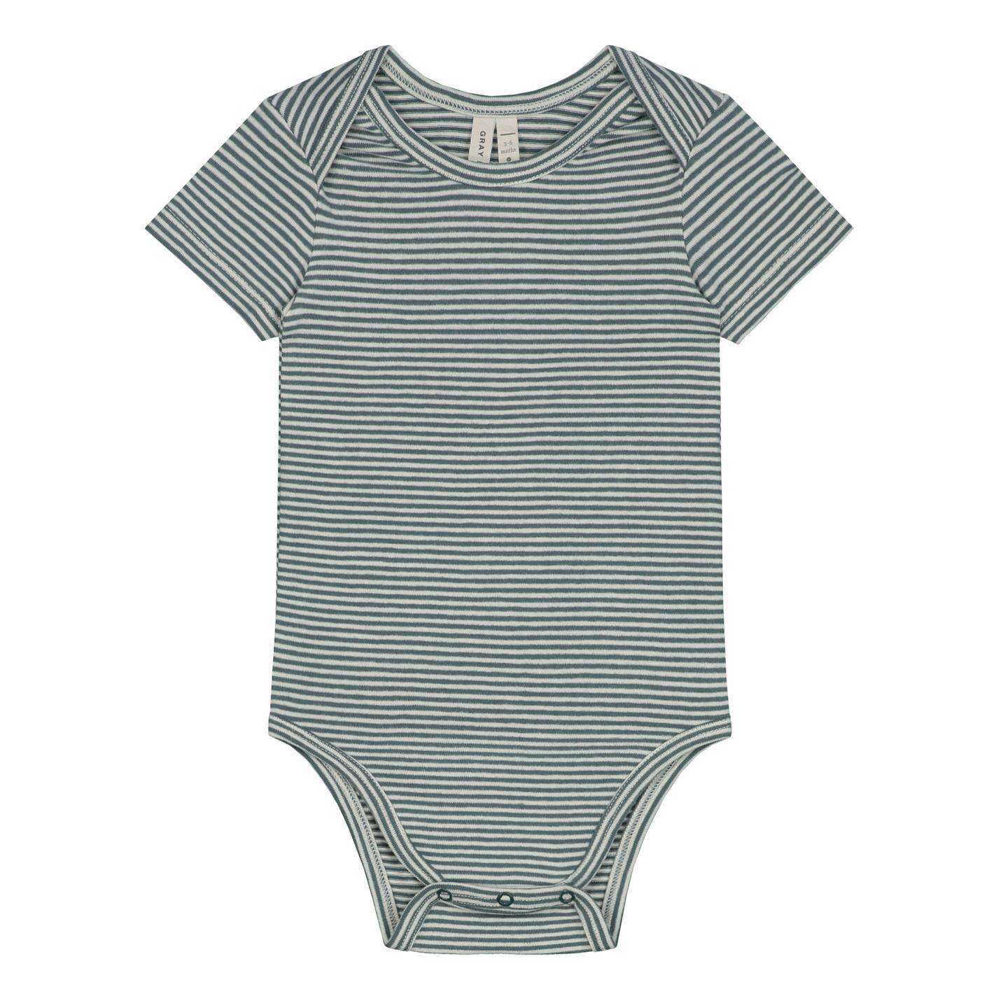 Gray Label - Body Coton Bio - Fille - Bleu gris
