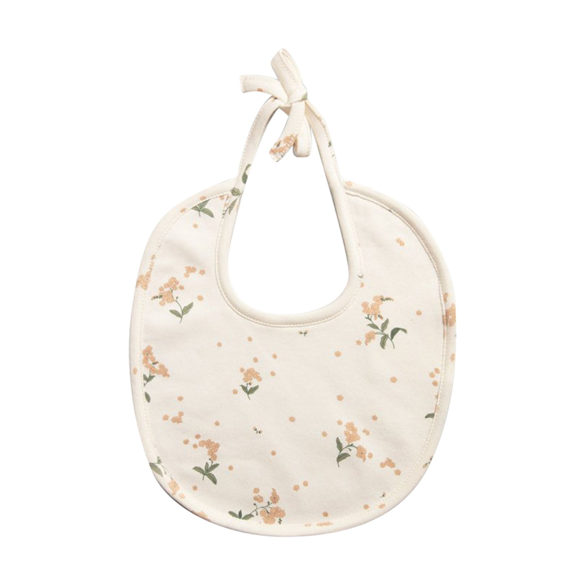garbo&friends - Bavoir en jersey de coton Forget Me Not - Rose pêche